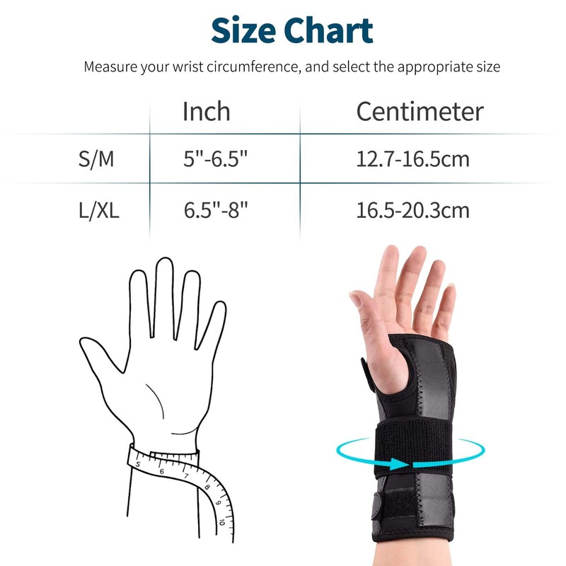 Apasiri Wrist Support, Wrist Splint for Right/Left Hand, Wrist Support