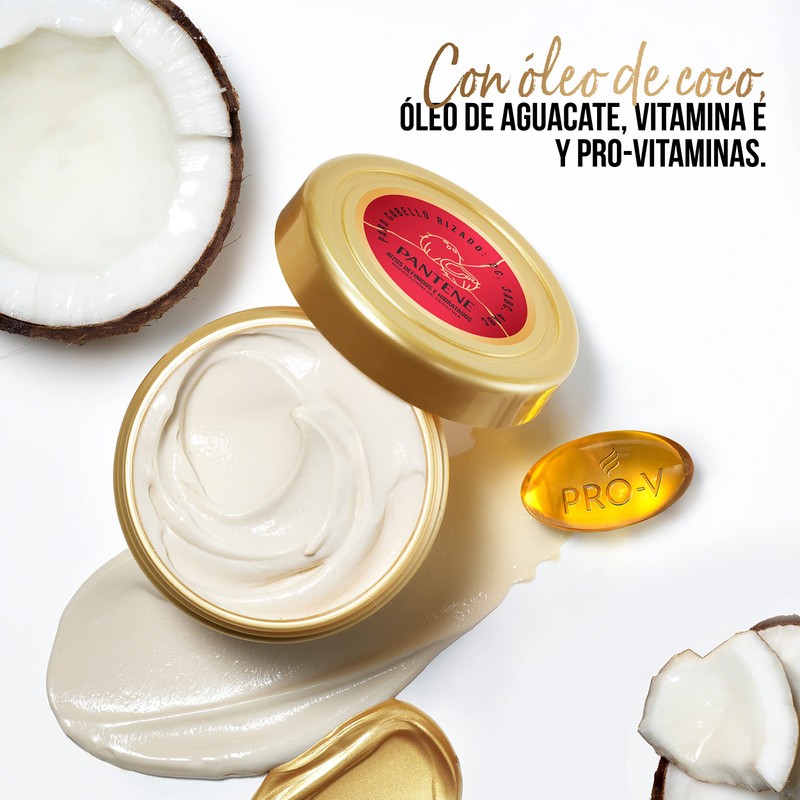 Pantene Mascarilla Capilar, Hidrata da Brillo y Movimiento, Pro-V Miracles