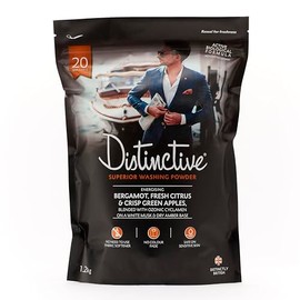 Distinctive/Powder Laundry Detergent/Bio Washing Powder/Masculine Energising Fragrance/Eco Laundry Detergent (Pack of 1)