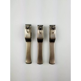 HAUS OF STEEL 3 PIECE MEDIUM SIZE STAINLESS STEEL ROTATING NAIL CLIPPER SET