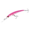 Yo-Zuri Crystal 3D Minnow Deep Diver Lure, Fluorescent Pink, 6-Inch