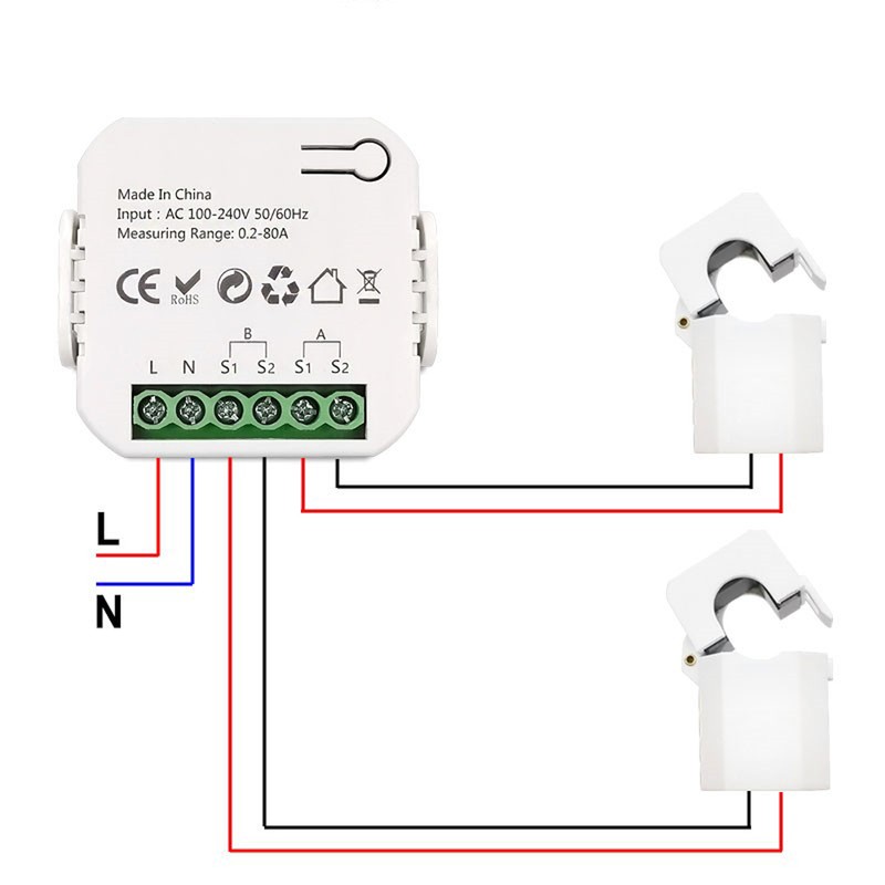 Tuya ZiGBee Intelligent Energy Meter Solar PV System Power Production