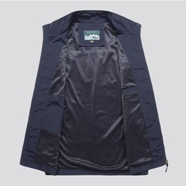 Gratoryna Mens Summer Utility Safari Vest Multi Pockets Fishing Vests Casual Sleeveless Jacket for Hiking Golf Lightweight(Black-XL)