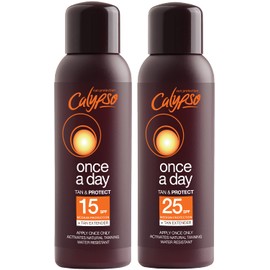 Calypso Once A Day Tan & Protect SPF15 and SPF25 Multipack