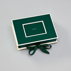 Semikolon 364074 Small Photo Box with Window - 20.7 x 15.3 x 4.7 cm - for 13 x 18 cm Photos - Forest Green
