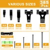KURUI Picture Hangers, 385Pcs Picture Hanging Kit with Heavy Duty