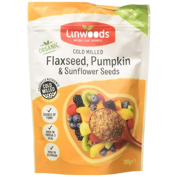 Linwoods Milled Organic Flaxseed Sunflower and Pumpkin Seeds, 200g by Linwoods
