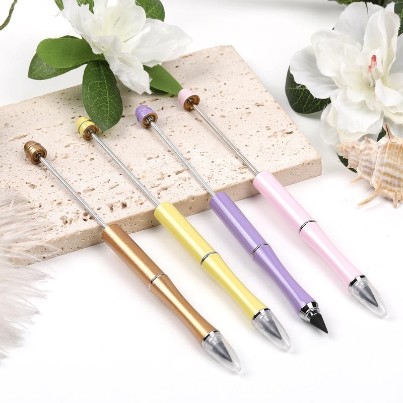 【P3】Qty 5 Diy beaded pencil no sharpening no ink writing