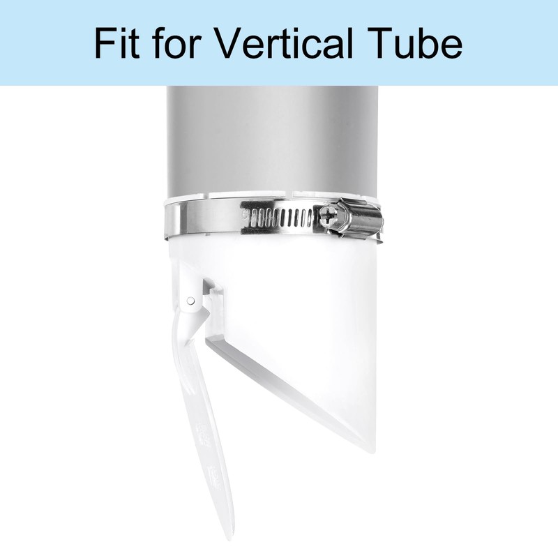 sourcing map PVC Sewer Backflow Preventer, Anti-Odor Core for 75mm/3inch