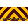 Highway Maintenance Chevrons - Retro Reflective Yellow - Magnetic or