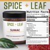 Premium Ground Sumac Spice by SPICE + LEAF - Vegan