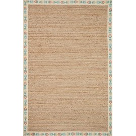 Loloi Rifle Paper Co Costa Natural/Cream 2'-0" x 5'-0" Accent Rug