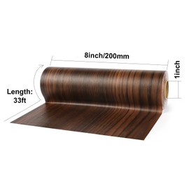 BOMEI PACK Walnut Wood Grain Repair Tape 1Roll 8inch X 33ft,Self Adhesive Repair Patch for Furniture, Floors, Cabinets, Windows, Doors, RV, Home Decor and DIY Projects