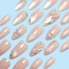Cat Eye Press on Nails Medium Almond WLGDLH Summer Fake