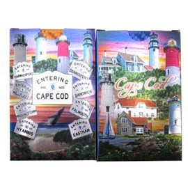 Cape Cod Massachusetts Fancy Foil Playing Card Decks - Set of 2 52 Cards Each Poker Size