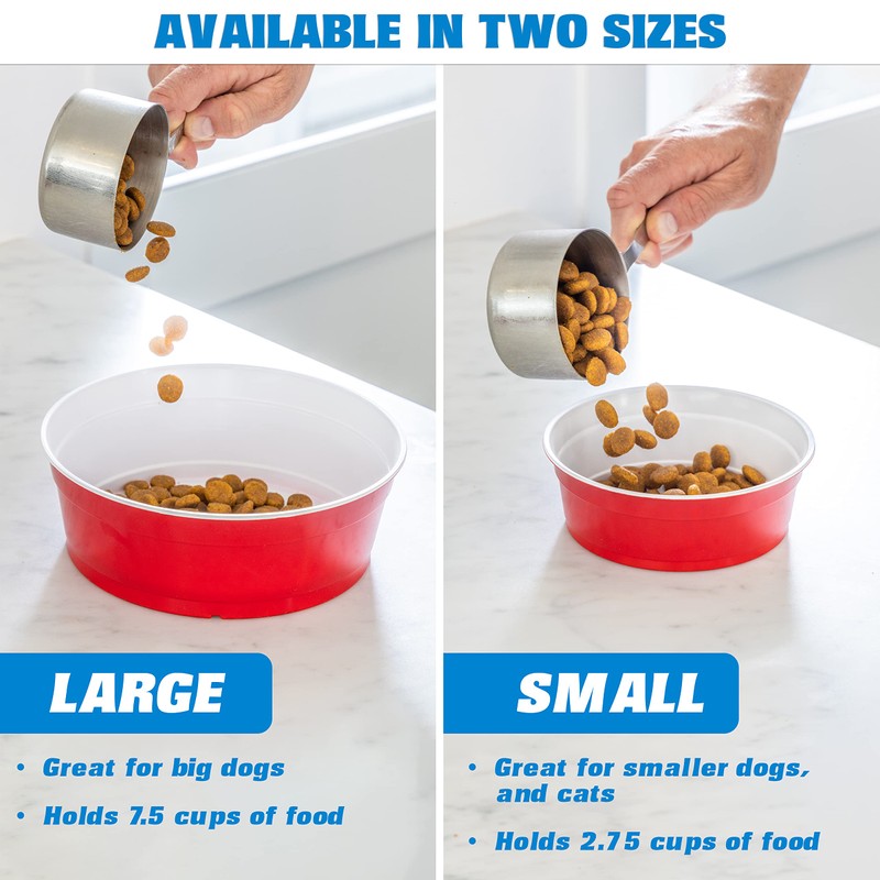 Party Dog Disposable Red Cup Style Pet Food Bowls for