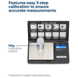 digitz Mini Digital Scale 0.01g Pocket Precision Gram Weight for Jewelry, Coins, Herbs