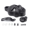HONGK- Black Skull Horn Cover Compatible with Harley Big Twins