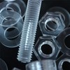 20 x Crosshead Countersunk Screw Nuts and bolts, Transparent Clear