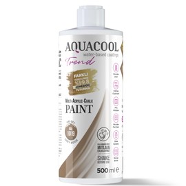 Aquacool Trend MAC paint - Furniture, cabinets, tiles, countertops No primer or varnish needed 16.9 Fl Oz (RAL 1019 Grey Beige)