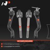 A-Premium Set of 4, Front Inner & Outer Tie Rod