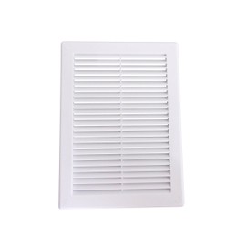 AirTech-UK Air Vent Grille White Plastic Wall Ducting Ventilation Cover 4" 6" 8" 10" 12" 14 (180x250mm with flyscreen)
