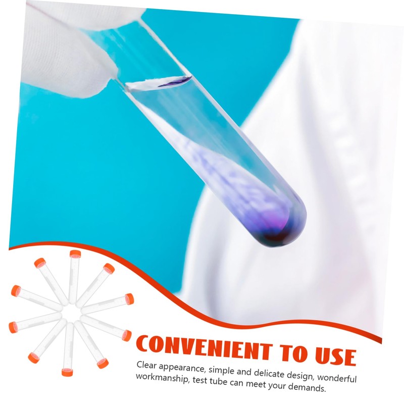 ULTECHNOVO Mini Vials Storage Lid 20pcs Plastic Vials for Essential