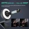 Angetube Webcam with Ring Light, 1080P 60FPS Camera for PC