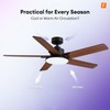 Fanbliss 52 Inch Ceiling Fans with Lights and Remote, Modern