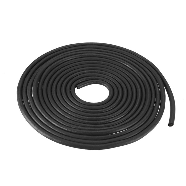sourcing map Rubber Foam Weather Seal 3 mm Diameter x