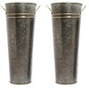 Hosley Set of 2 15 Inch High Metal Vases with