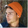 Beechfield Unisex Retro Trawler Winter Beanie Hat - chestbut blond
