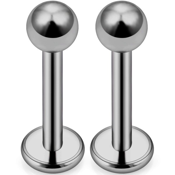 SCERRING 2PCS 16g G23 Titanium Labret Monroe Lip Tragus Cartilage