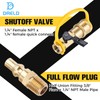 DRELD 1/4" RV Propane Natural Gas Quick Connect Adapter Kit,