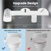 Hibbent Bidet Attachment for Toilet, Hot and Cold Water Spray