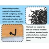 Lhbwhiz Pack of 50 Screw Hooks, Mini L-Shaped Hooks for
