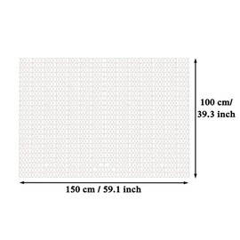 Anti Slip Rug Underlay 100x150cm - Carpet Mat, Easy to Clean, Suitable for Smooth Hard Wooden Floors