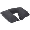 Pool Central 18" Gray Inflatable Comfort Travel Neck Air Pillow