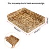 BSTKEY Natural Water Hyacinth Letter Tray Desk File Basket, Woven
