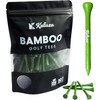 Kaluza Eco-Friendly Bamboo Golf Tees - 50 Pieces | 70mm