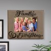 KATE POSH Family is Everything Engraved Leather Picture Frame (5x7-Horizontal)