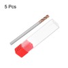 sourcing map 5pcs 3mm Dia 3mm Shank Square Nose End