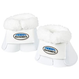 WeatherBeeta Fleece Trim Impact Bell Boots, White, Full
