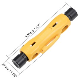 uxcell RG6 RG11 Coaxial Cable Stripper, Double Ended Coax Stripping Wire Cutter for RG7/11 and RG59/6 or RG6