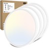 Zemty 4Pack 12 Inch LED Flush Mount Light, 28W 3200lm