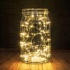 BXROIU 2 x 20LEDs Fairy Lights Battery Operated, Silver Wire