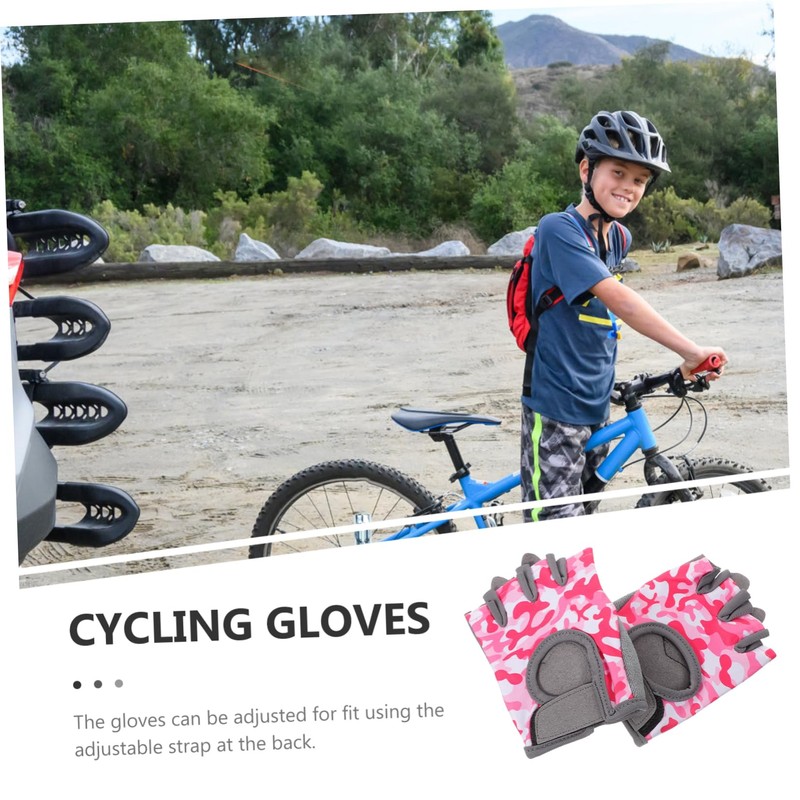 BESPORTBLE Warm Breathable Boys and Girls Gloves Half-Finger Bike Gloves