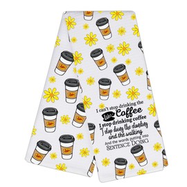 CMNIM Gilm TV Show Inspired Gift Luke’s Coffee Kitchen Towel Stars Hollow TV Show Fans Gifts Luke's Diner Merchandise (24111 Luke’s Coffee Towel)