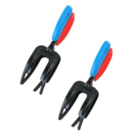 Fishing Grips Tool, 2 Pack Metal Fishing Body Gripper Hand Claw Fish Grabber, Fish Body Holder Trigger Clamp Fishing Supplies (Small)