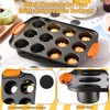 Uiifan 3 Pack Mini Cheesecake Pans Removable Bottom 12 Cavity